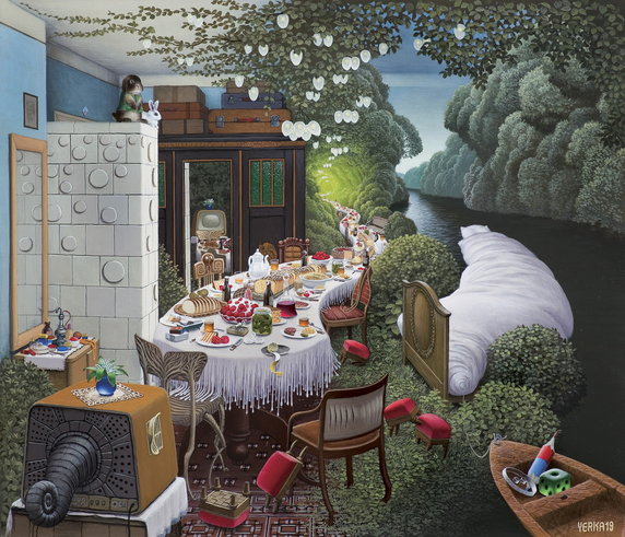 Jacek Yerka, “Senna uczta”, 2019