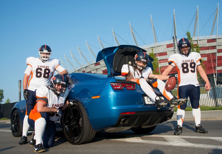 SuperFinał Polskiej Ligi Futbolu Amerykańskiego z Camaro Hot Wheels