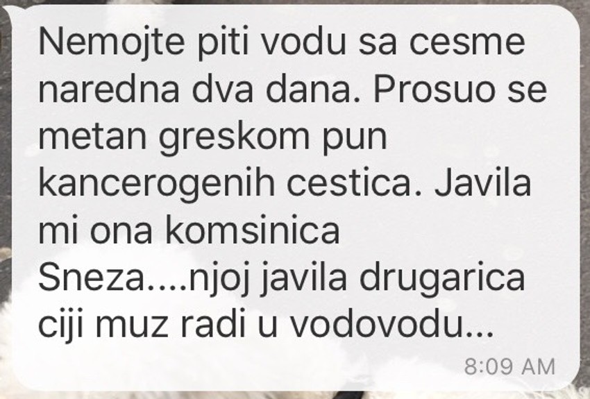 "Upozorenje" za metan u vodi