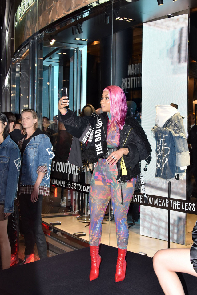 Nicki Minaj na Tygodniu Mody w Mediolanie 