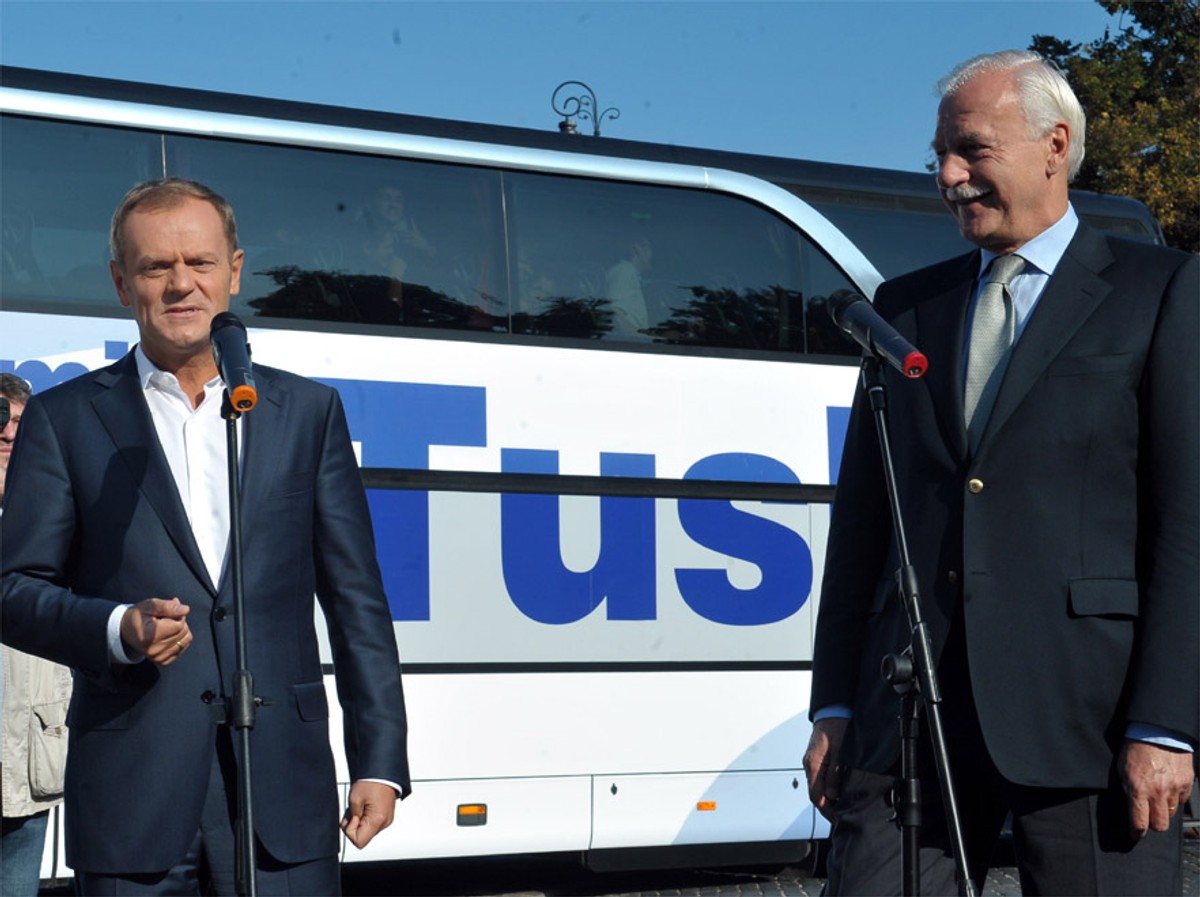 Donald Tusk i Andrzej Olechowski