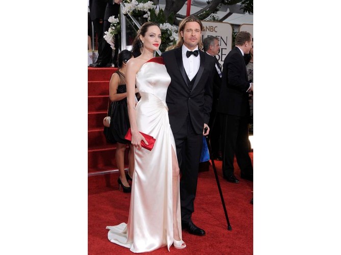 Na rozdaniu Złotych Globów zaprezentowali się w nadspodziewanie dobrej formie. No, może z wyjątkiem laski Brada – skutkiem kontuzji aktora nabytej podczas opieki nad córką