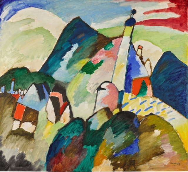 "Murnau mit Kirche II" Wassilego Kandinsky'ego