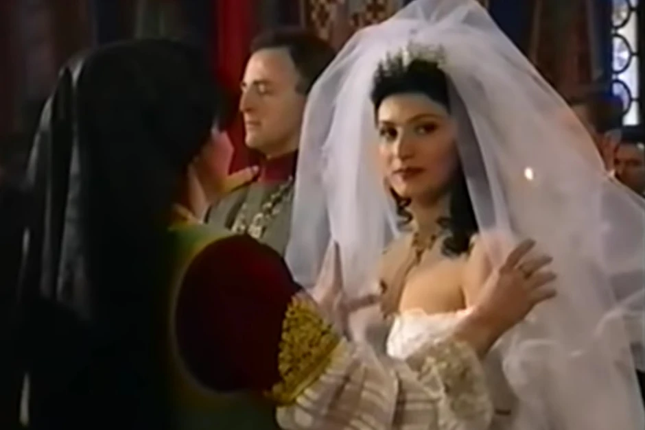 Ceca Ražnatović na svojoj svadbi