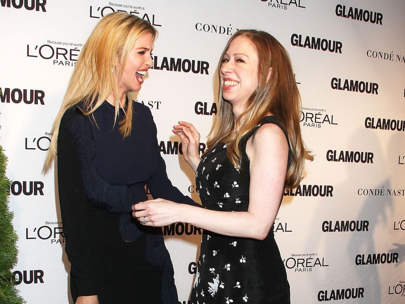 Ivanka also used to be friends with Chelsea Clinton, the daughter of Trump's 2016 rival Hillary Clinton and former President Bill Clinton.