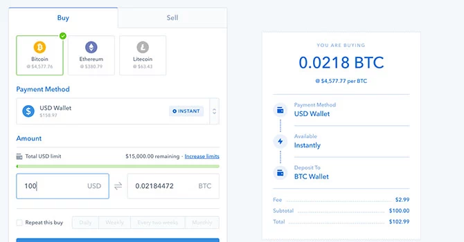 Na giełdzie Coinbase bitcoin i litecoin można zarówno kupować, jak i sprzedawać - z ogromnymi opłatami.