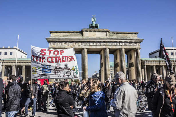 W grupie protestujących oprócz Słowaków byli też Rumuni, Czesi, Austriacy i Niemcy