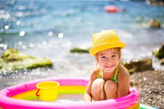 Basenik na plaży