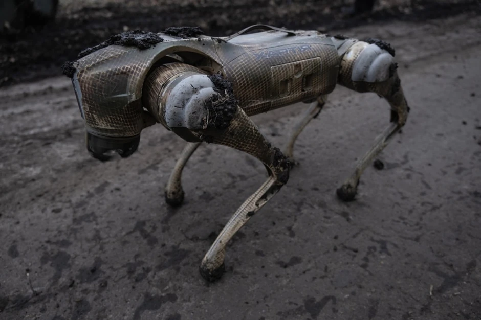 Kopneni robot u regionu Harkova u Ukrajini 25. januara