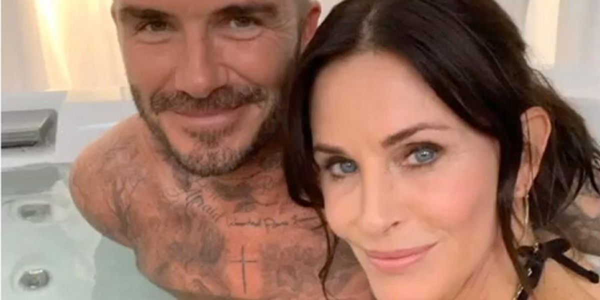 Courteney Cox i David Beckham