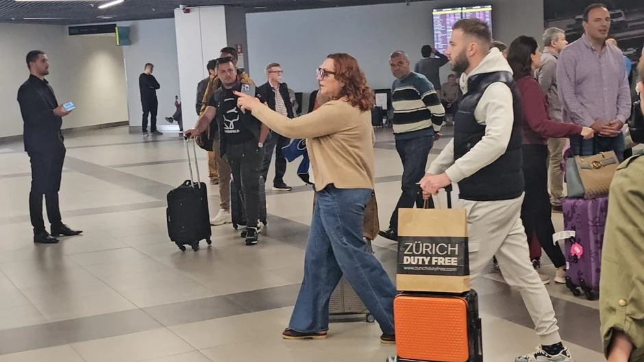 Ana Bekuta na aerodromu