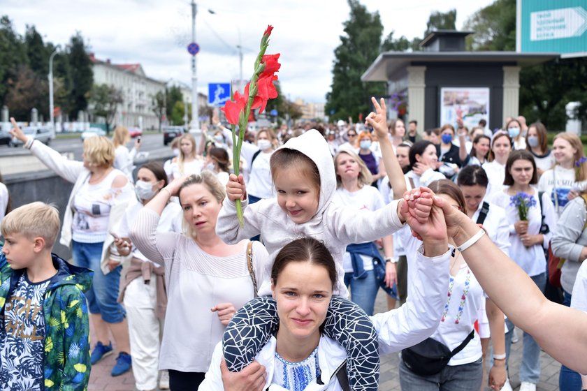 Protest białoruskich medyków. "Trzeba skończyć z biciem ludzi"