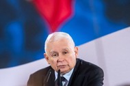 Prezes PiS Jarosław Kaczyński na spotkaniu z mieszkańcami Włocławka.