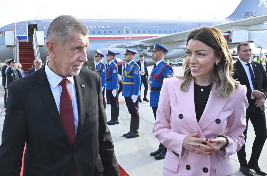 Andrej Babiš i Adrijana Mesarović