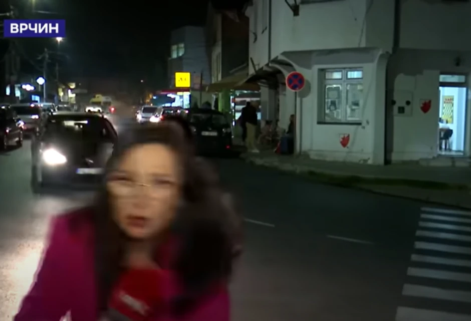 Peh reporterke RTS u programu uživo