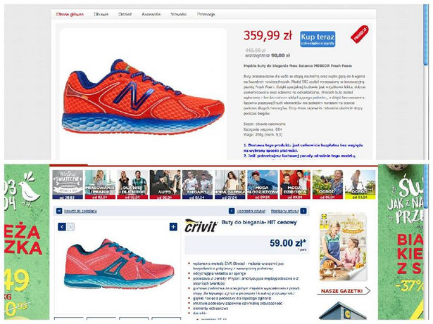 New Balance kontra Lidl na Facebooku. Zarzuty o kopiowanie wzoru