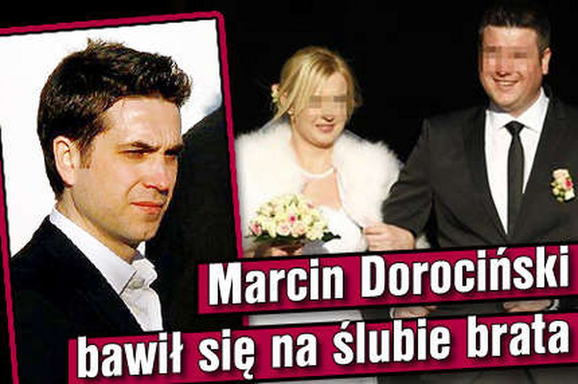 Marcin Dorociński bawił się na ślubie brata