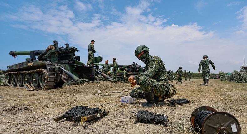 SEAL Team 6 may be training Taiwanese forces to fight back against Chinese forces, former Navy officers said.Daniel Ceng/Anadolu via Getty Images