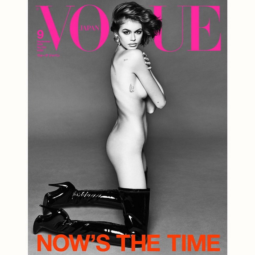 Kaia Gerber na okładce magazynu "Vogue"