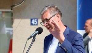 Aleksandar Vučić, u okviru posete jugozapadu Srbije, obilazi radove na putu Ivanjica-Sjenica, u ivanjičkoj opštini