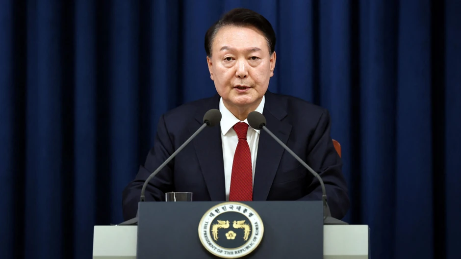 Presednik Južne Koreje Jun Suk Jeol obratio se naciji kasno uveče u utorak i proglasio vanredno stanje | Foto: Reuters