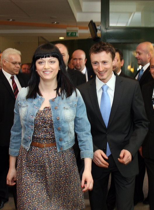 Adam Małysz i Izabela Małysz (2011 r.)