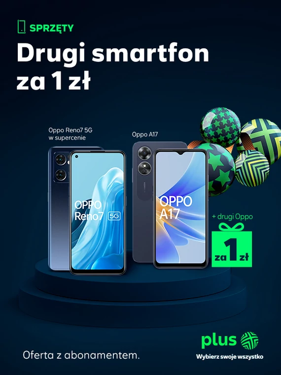 Drugi smartfon za 1zł w Plusie