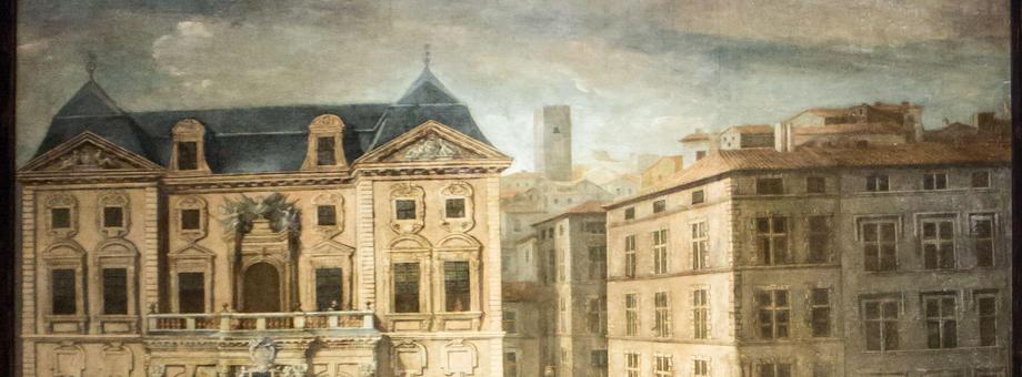 „Widok ratusza w Marsylii podczas zarazy w 1720 roku” – obraz Michela Serre’a (1658-1733) 