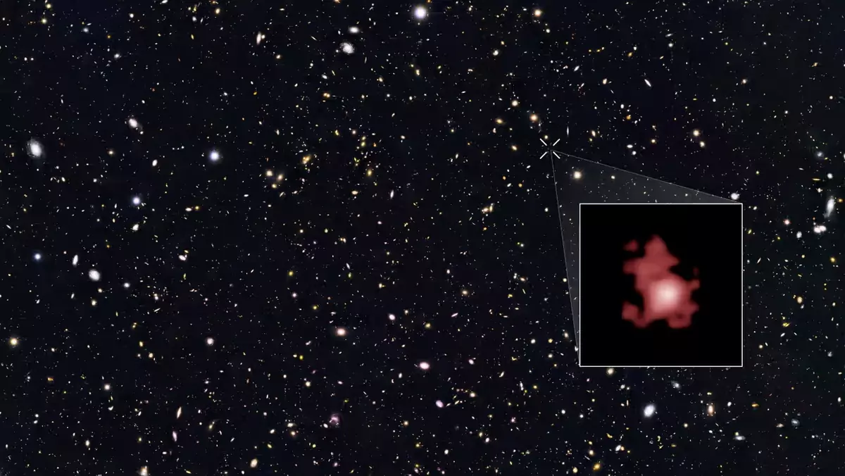 Galaktyka GN-z11, w której centrum wykryto najstarszą odkrytą przez człowieka czarną dziurę