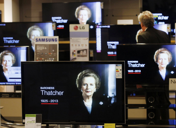 Margaret Thatcher (1925-2013). Wnętrze jednego z londyńskich sklepów w dniu jej śmierci, 8 kwietnia 2013 r.