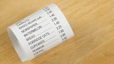 Receipts be causing cancer according to experts