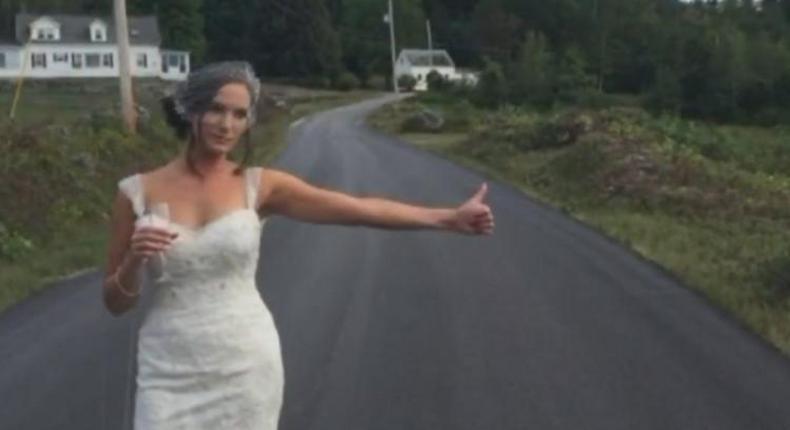 Angelique Arsenault, the American bride who hitchhiked a ride to her wedding