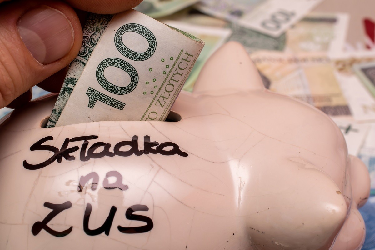 składka składki zus świnka skarbonka pieniądze finanse