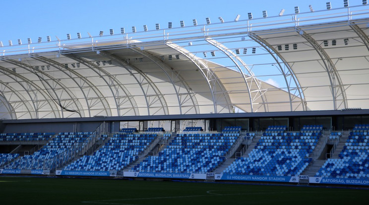 Így nézett ki hétfő délelőtt az Új Hidegkuti Nándor Stadion
/Fotó: mtk.hu