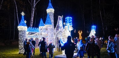 Kąpielisko Leśne w Zabrzu jak z bajki. Rozbłysło milionem świateł