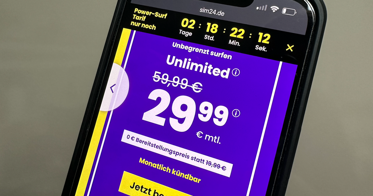 29,99 Euro karşılığında: Sim24.de'den sınırsız veri hacmine sahip cep telefonu tarifesi