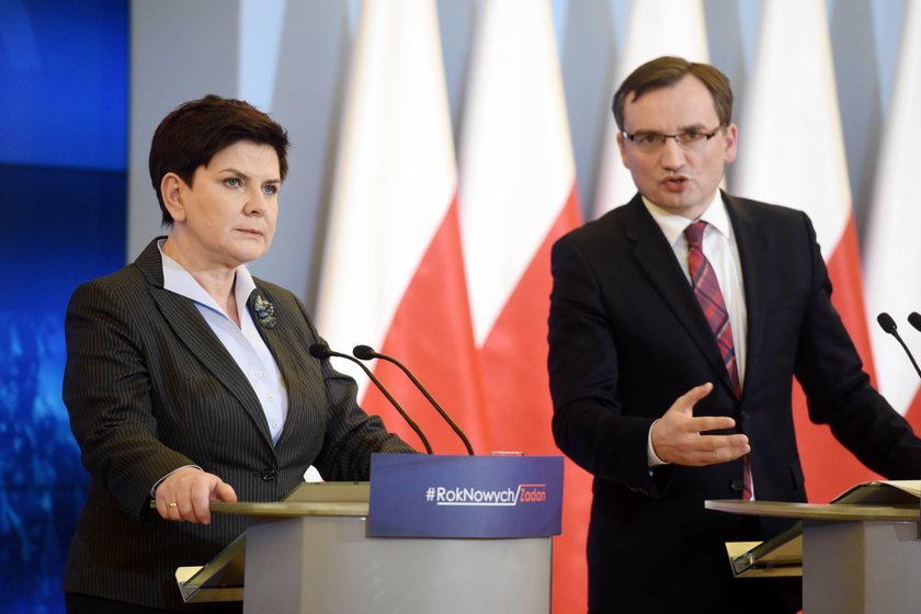 Beata Szydło i Zbigniew Ziobro