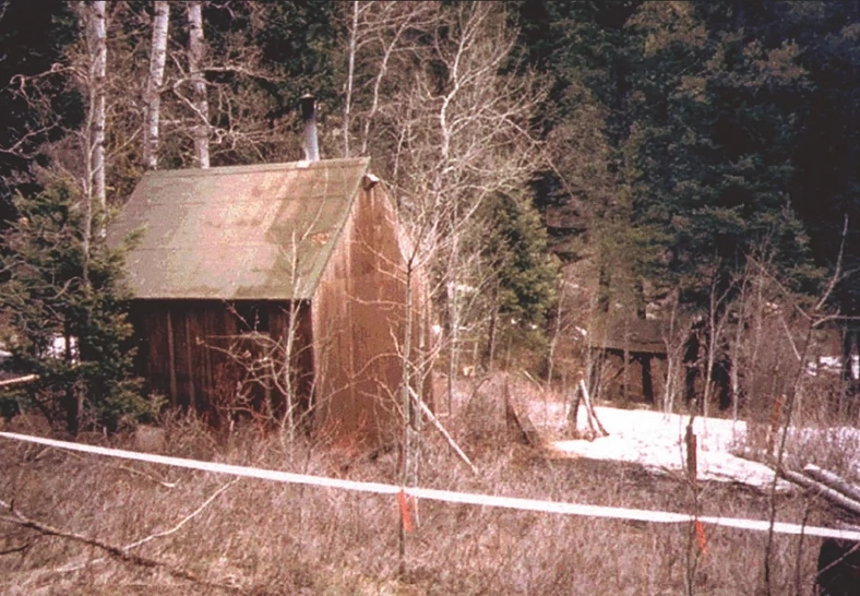 Drewniana chata Teda Kaczynskiego w Montanie