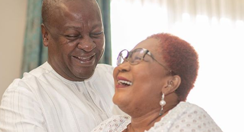 John Mahama and Lordina 