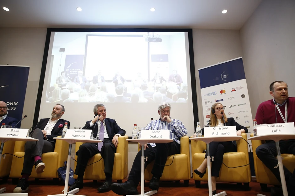 Zoran Petrović, Simeon Tsomokos, Zoran Drakulić, Kristin Ričmond i Vladislav Lalić