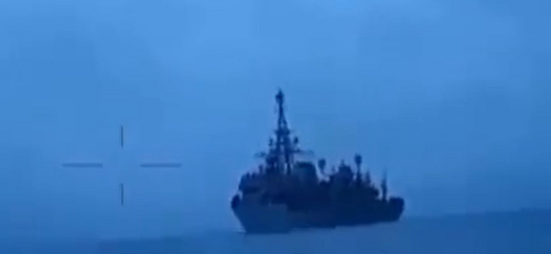 Rosyjski okręt zwiadowczy na Morzu Czarnym uszkodzony. W ataku byli ranni
