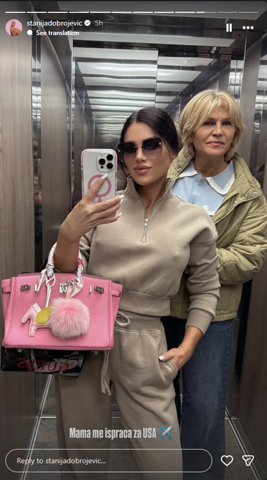 (FOTO) STANIJA OTPUTOVALA U AMERIKU Razočarana zbog Asmina napustila Srbiju, evo ko ju je ispratio: On je najtužniji