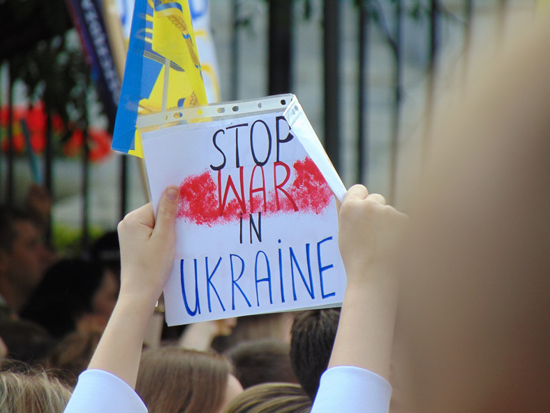 Protest pod ambasadą Rosji