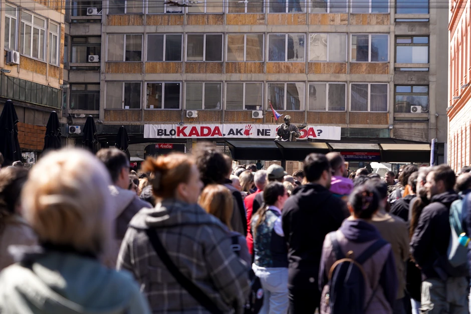 Protestna šetnja studenata u blokadi