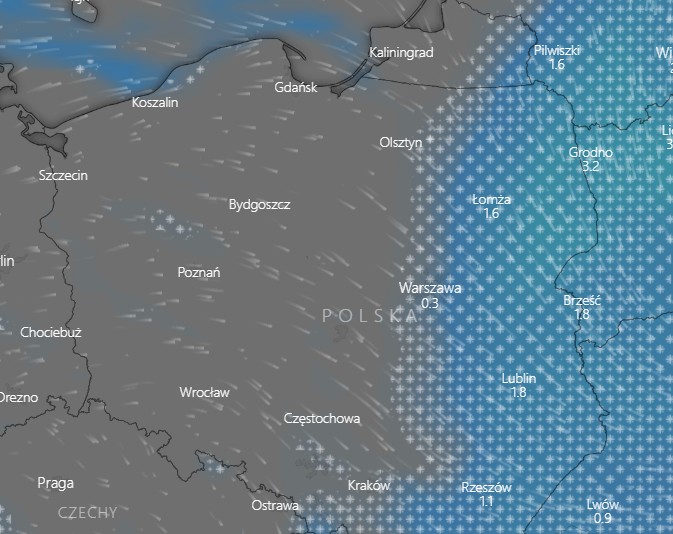 Prognoza na godz. 20