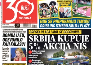 Blic naslovna strana za 12.6.