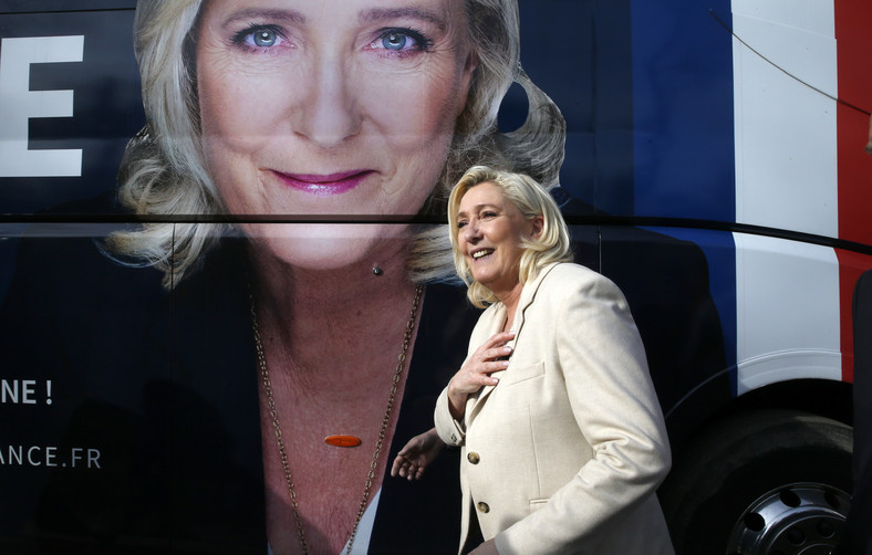 Marine Le Pen podczas kampanii prezydenckiej w 2022 r.
