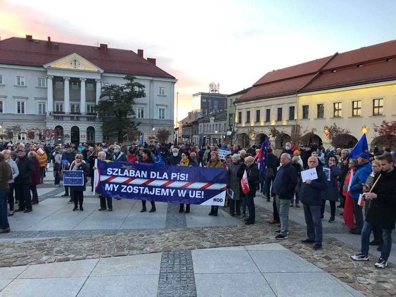 Protest w Kielcach