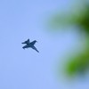 Lovac "Hornet" finskog vazduhoplovstva leti iznad Helsinkija, 15. maj 2026.