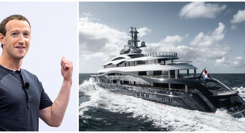 Mark Zuckerberg may be the king of the high seas this summer thanks to his new megayacht, Launchpad.Josh Edelson/AFP via Getty Images; Ruben Griffioen/SuperYacht Times